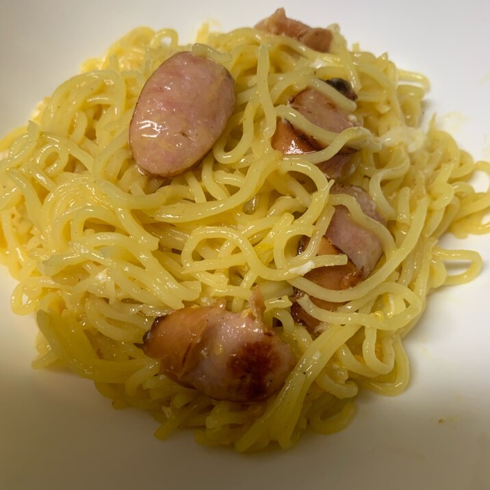 まるちゃん塩焼きソバで簡単カルボナーラ レシピ 作り方 By とこっちぃ 楽天レシピ まるちゃん塩焼きソバで簡単カルボナーラ レシピ 作り方 By とこっちぃ 楽天レシピ